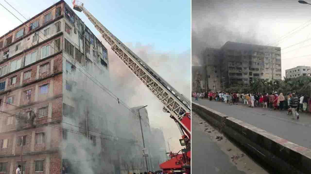১২ ঘণ্টা পর কেরানীগঞ্জের জাবালে নূর মার্কেটের আগুন নিয়ন্ত্রণে