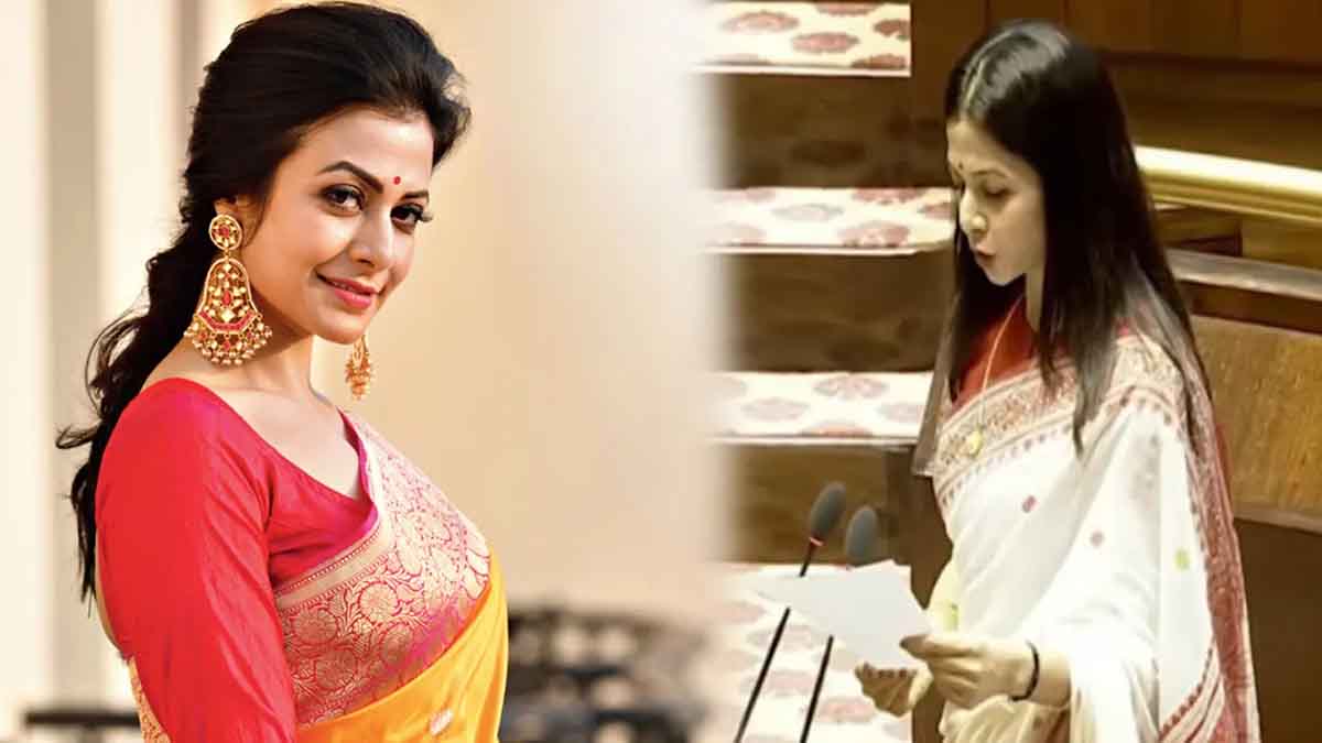 পার্লামেন্টে বাংলায় শপথ নিলেন কোয়েল মল্লিক