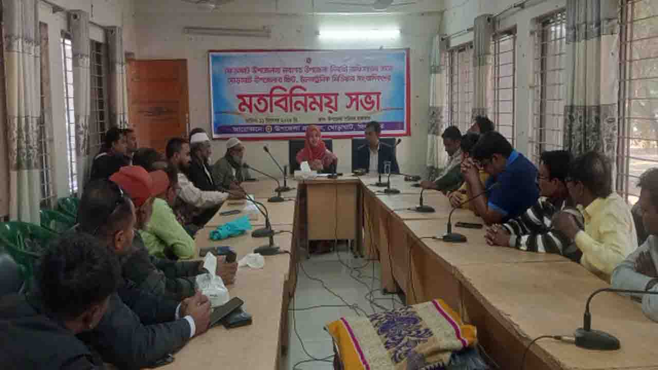 ঘোড়াঘাটে নবাগত ইউএনও‍‍`র সঙ্গে সাংবাদিকদের মতবিনিময় সভা অনুষ্ঠিত