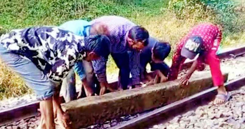 লাউয়াছড়ায় স্লিপার ফেলে ট্রেন দুর্ঘটনার চেষ্টা, অল্পের জন্য রক্ষা
