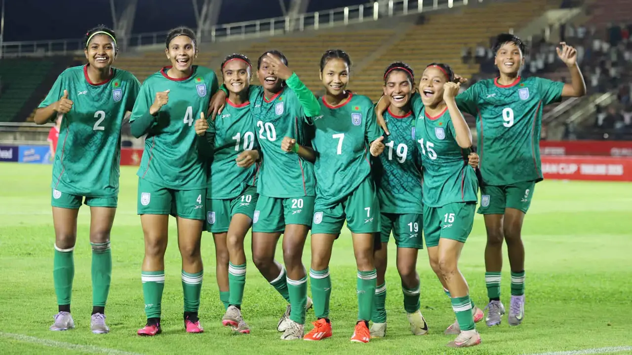সাগরিকার জোড়া গোলে লাওসকে হারিয়ে দারুণ শুরু বাংলাদেশের