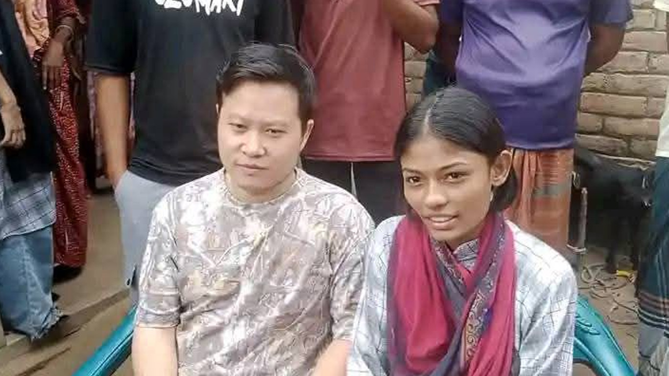 প্রেমের টানে চীন থেকে দিনাজপুরে, বাংলাদেশি তরুণীকে বিয়ে