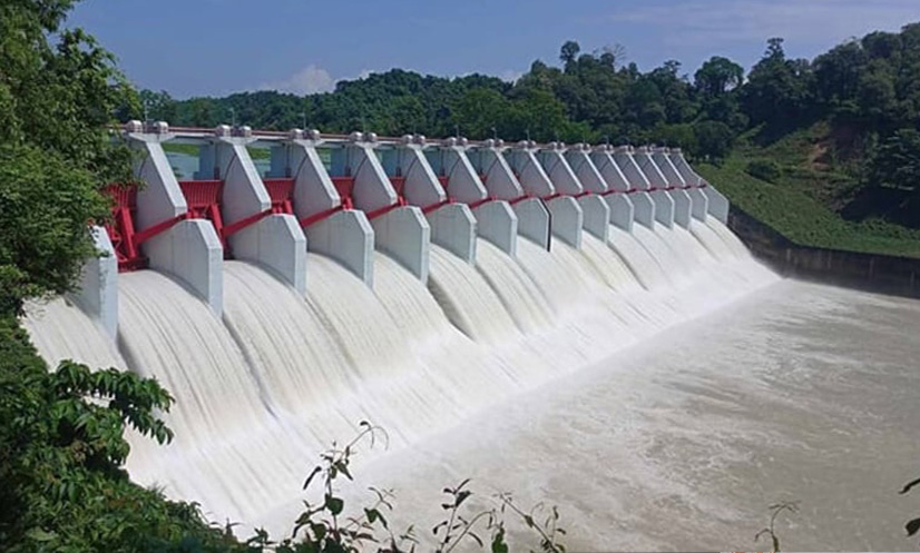 কাপ্তাই বাঁধের ১৬টি গেট খুলে দেওয়া হয়েছে, ছাড়া হচ্ছে ৯ হাজার কিউসেক পানি