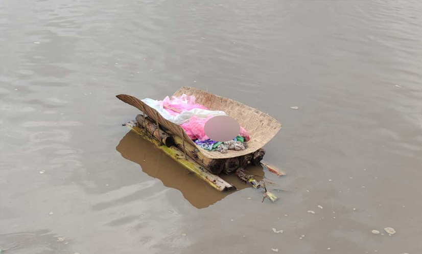 ভারত থেকে ভেলায় ভাসতে ভাসতে কুড়িগ্রামে শিশুর লাশ