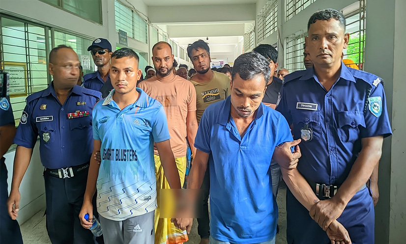 রংপুর হিন্দুপল্লিতে হামলায় পাঁচ আসামি দুদিনের রিমান্ডে