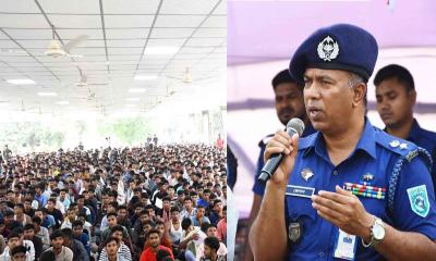 দিনাজপুরে পুলিশ কনস্টেবল নিয়োগের প্রথম ধাপ সম্পন্ন