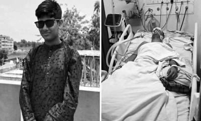 দিনাজপুরে সড়ক দুর্ঘটনায় আহত ছাত্র রাফি না ফেরার দেশে