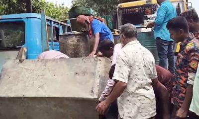ঘোড়াঘাটে ১৬৭১ লিটার অবৈধ ডিজেল জব্দ