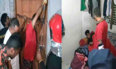 ছাত্রাবাসের দরজা ভেঙে যুবকের ঘুম ভাঙাল পুলিশ-ফায়ার সার্ভিস!