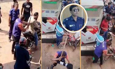 ফিলিং স্টেশনে বাইকারদের মারধর, এএসআই ক্লোজড