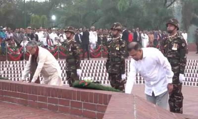 স্বাধীনতা দিবসে জাতীয় স্মৃতিসৌধে রাষ্ট্রপতি ও প্রধানমন্ত্রীর শ্রদ্ধা