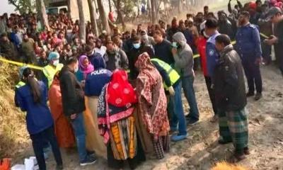 বদরগঞ্জে রাস্তার পাশে বস্তাবন্দী অজ্ঞাত নারীর লাশ উদ্ধার