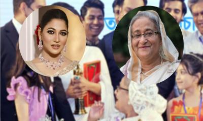 শেখ হাসিনার সঙ্গে ছবি: যা লিখলেন অভিনেত্রী বাঁধন