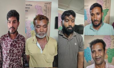 বিরামপুরে ছিনতাইকৃত প্রাইভেট কার উদ্ধার, যুবলীগ নেতাসহ ৫ গ্রেপ্তার