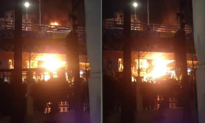 মহাখালীর পেট্রোল পাম্পে আগুন, যানজটে ফায়ার সার্ভিস