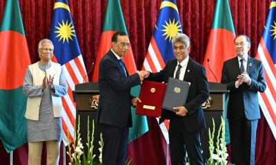 মালয়েশিয়ায় ৫ সমঝোতা স্মারক, ৩ নোট বিনিময়