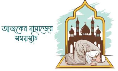 ঢাকা ও পার্শ্ববর্তী এলাকার আজকের নামাজের সময়সূচি
