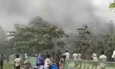উত্তরায় প্রশিক্ষণ বিমান বিধ্বস্ত: হতাহতের খবর এখনও নিশ্চিত নয়