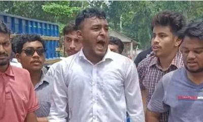 দিনাজপুরে মাইলস্টোন শিক্ষার্থীদের দাবির প্রতি একাত্মতা