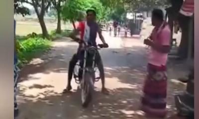 বিকট শব্দের বাইক চালানোয় গ্রামবাসীদের ক্ষোভ: রাজশাহীতে দৃষ্টান্তমূলক শাস্তি