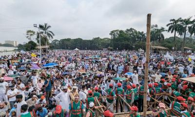 জামায়াতের সমাবেশে জনসমুদ্র: সাত দফা দাবিতে অচল রাজধানী, নতুন বার্তা?