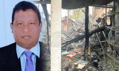 আগুনে ছাই ইলেকট্রিক দোকান: সব হারিয়ে পথে ব্যবসায়ী