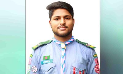 দিনাজপুরের সমাজ উন্নয়ন অ্যাওয়ার্ড পেলেন রোভার হাসিবুল আলম