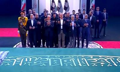 খামেনির কফিনে পাকিস্তানের প্রধানমন্ত্রী শাহবাজ শরিফের শ্রদ্ধা