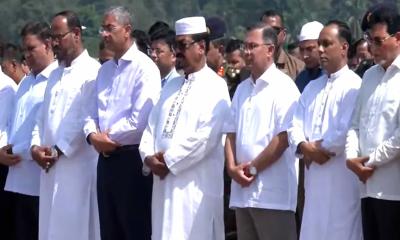 সালাহউদ্দিন আহমেদের জানাজা সংসদ ভবনে সম্পন্ন অংশ নেন প্রধানমন্ত্রী