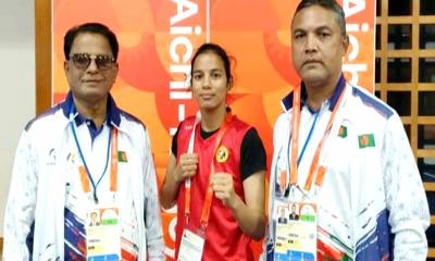 ৪০ বছর পর পদক জয়: উশুকা জিন্নাতকে রোববার সংবর্ধনা