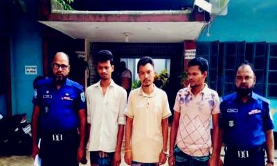 চিরিরবন্দরে স্বর্ণালংকার চুরি মামলায় গ্রেপ্তার ৩
