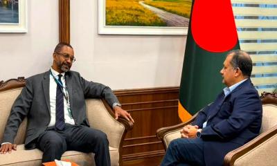 প্রধানমন্ত্রীর রাজনৈতিক উপদেষ্টার সাথে জাতিসংঘ প্রতিনিধির সাক্ষাৎ
