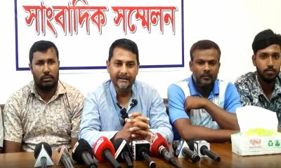 ফেসবুকে অপপ্রচারের প্রতিবাদে বিরামপুরে যুবদল নেতার সংবাদ সম্মেলন