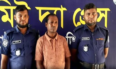 হিলিতে বিদেশি মদসহ ভারতীয় নাগরিক আটক