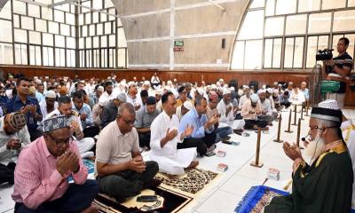 সংসদ ভবনে সাবেক স্পিকার জমির উদ্দিন সরকারের স্মরণে দোয়া মাহফিল