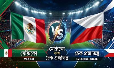 নির্ভার মেক্সিকোর সামনে টিকে থাকার কঠিন লড়াই চেক প্রজাতন্ত্রের