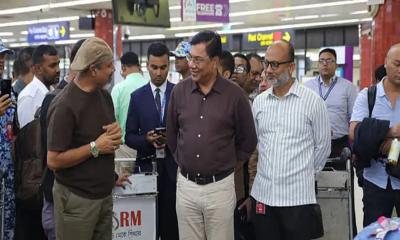 শাহজালাল বিমানবন্দর পরিদর্শন করলেন বিমানমন্ত্রী মিল্লাত