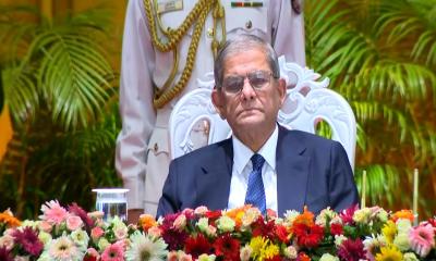 বঙ্গভবনের দরবার হলে শুরু হলো রাষ্ট্রপতির শপথগ্রহণ