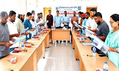 দিনাজপুরে ক্রিকেট আম্পায়ার্স ও স্কোরার্স অ্যাসোসিয়েশনের শপথ