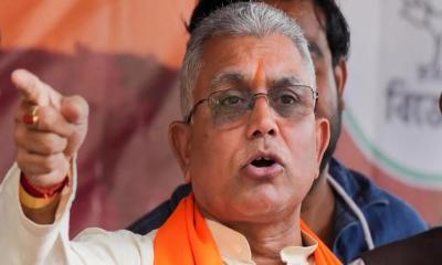 দিল্লির বিক্ষোভের পেছনে বাংলাদেশের ইশারা রয়েছে দাবি দিলীপ ঘোষের