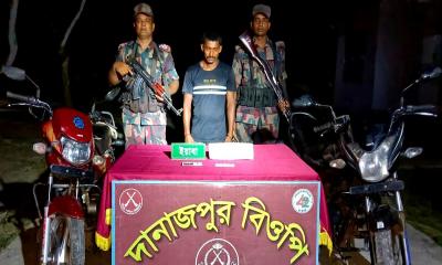 ঠাকুরগাঁওয়ের পীরগঞ্জে মাদকবিরোধী অভিযানে আটক ১