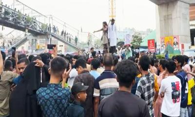 রামিসা হত্যার বিচারে আবারও উত্তাল মিরপুর সড়ক অবরোধ