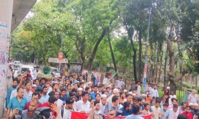 হাদি হত্যার বিচার দাবিতে ইনকিলাব মঞ্চের শাহবাগ অবরোধের ঘোষণা