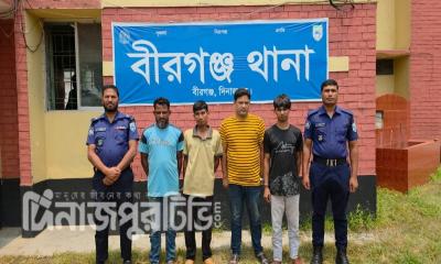 বীরগঞ্জে মাদকবিরোধী অভিযানে ৪ জনের কারাদণ্ড