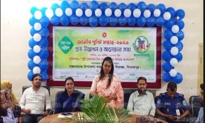 বীরগঞ্জে জাতীয় পুষ্টি সপ্তাহ উদ্বোধন ও আলোচনা সভা