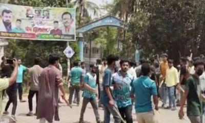 ছাত্রশিবির ও ছাত্রদলের সংঘর্ষে গুলি ও ককটেল বিস্ফোরণ