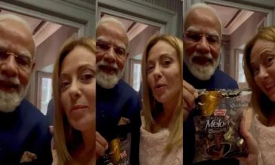 ইতালির প্রধানমন্ত্রীকে চকলেট উপহার দিলেন নরেন্দ্র মোদি