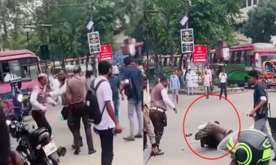 গুলিস্তানে মারামারি করা দুই ট্রাফিক কনস্টেবল বরখাস্ত