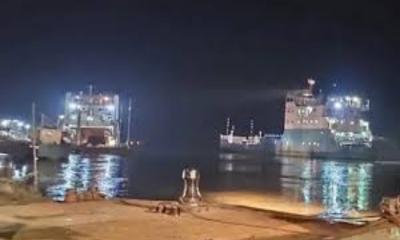 কালবৈশাখীতে দৌলতদিয়া-পাটুরিয়া নৌরুটে ফেরি চলাচল বন্ধ