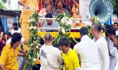 দিনাজপুরে নানা আয়োজনের মধ্য দিয়ে উদযাপিত হলো উল্টো রথযাত্রা